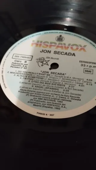 Vinilo Jon Secada - Jon Secada