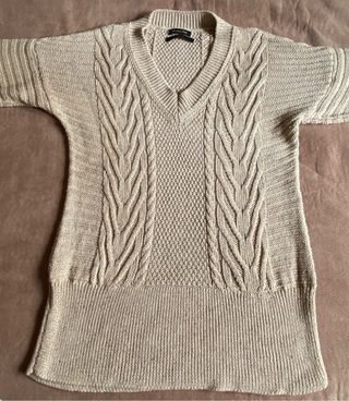 Jersey Massimo Dutti Beige Dorado