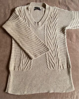 Jersey Massimo Dutti Beige Dorado