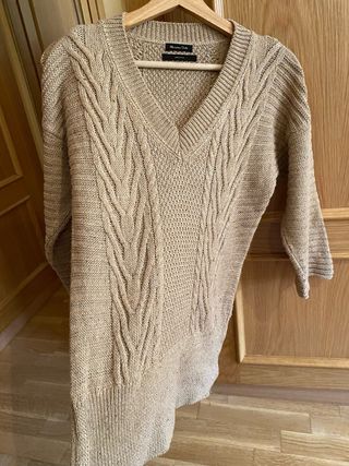 Jersey Massimo Dutti Beige Dorado