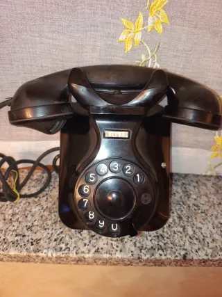 Telefono a disco Face Milano nero