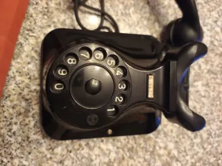 Telefono a disco Face Milano nero