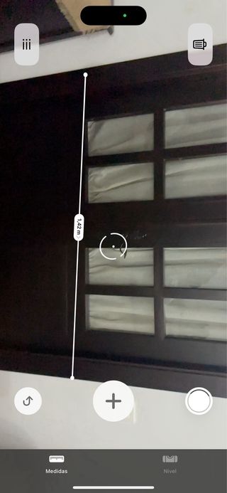 Puerta doble de madera oscura