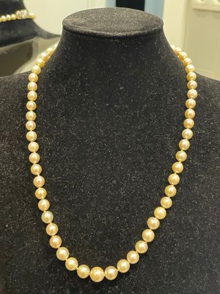 Collar Perlas Akoya Oro 18k Diamantes