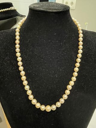 Collar Perlas Akoya Oro 18k Diamantes