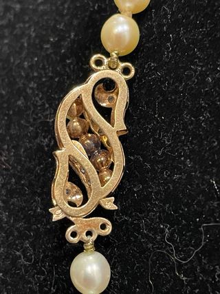 Collar Perlas Akoya Oro 18k Diamantes