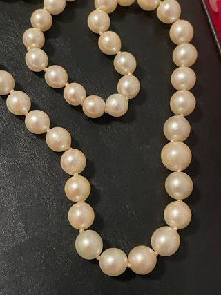 Collar Perlas Akoya Oro 18k Diamantes