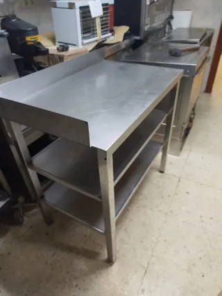 Mesa trabajo acero inox