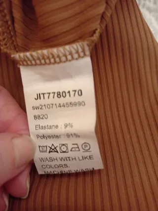 Pantalón marrón cintura goma