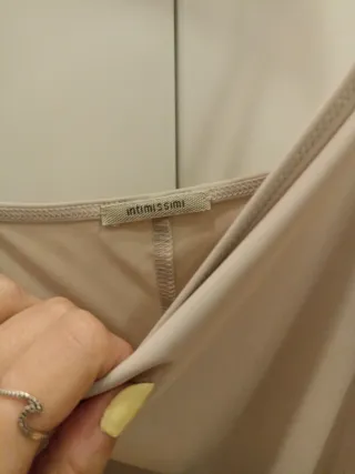 Combinación lencera beige nude