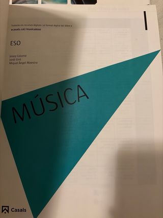 Libro Música ESO 1 Casals