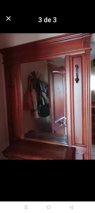 Mueble de entrada de madera