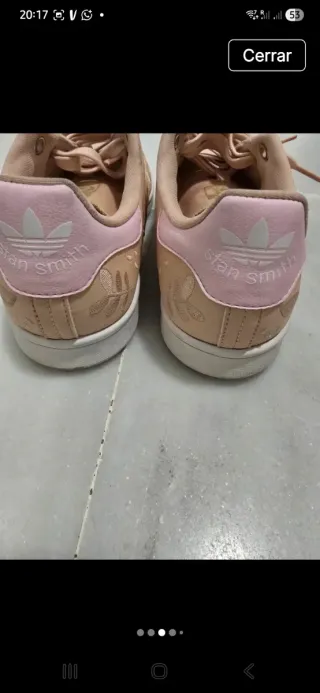 Zapatillas Adidas Stan Smith Beige/Rosa