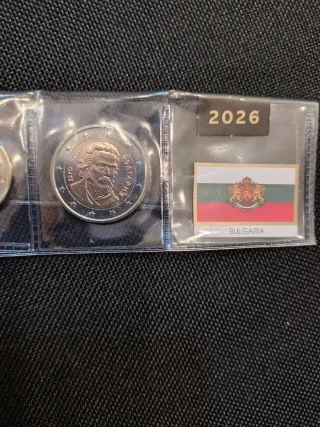 Tira de monedas Bulgaria 2026