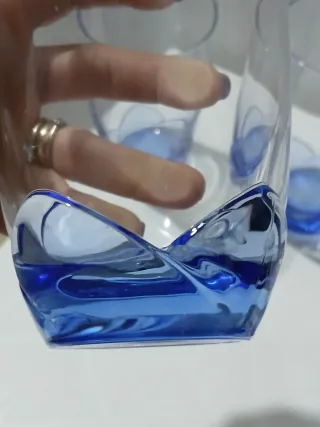 Set 5 Bicchieri Vintage Vetro Made in Italy