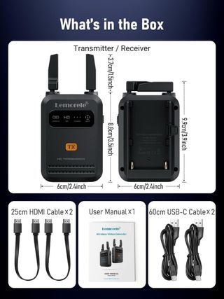 Transmisor y Receptor Vídeo Lemorele (1 TX a 4 RX)