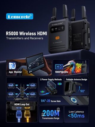 Transmisor y Receptor Vídeo Lemorele (1 TX a 4 RX)