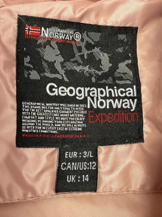 Chaqueta Geographical Norway rosa Talla L