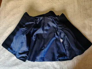 Abrigo de paño azul marino con capota bebé T. 18