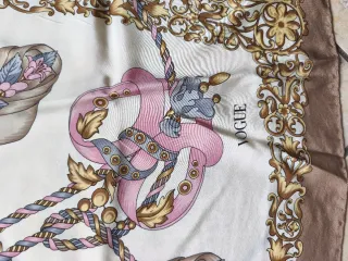 Foulard Vogue seta vintage