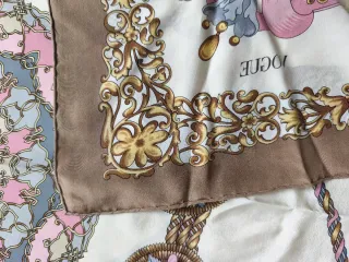 Foulard Vogue seta vintage