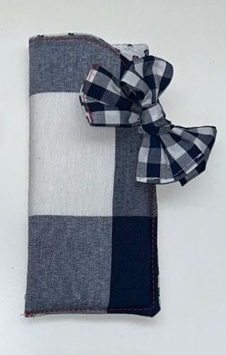 Funda para gafas a cuadros