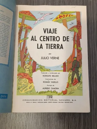 Comic "Viaje al centro de la tierra" 1980