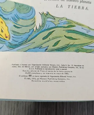 Comic "Viaje al centro de la tierra" 1980