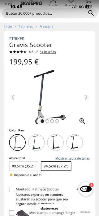 Patinete Striker Gravis