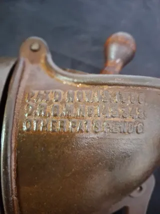 Cortador Verduras Antiguo Patente 1900