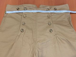 Pantalón Retro Talle Alto Estilo Marinero T. M