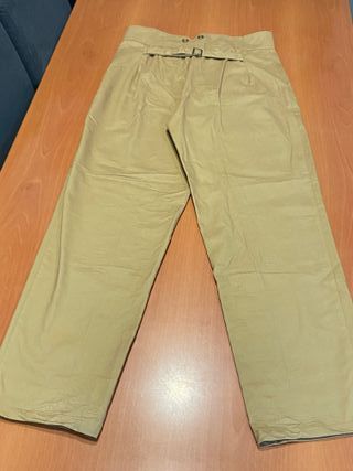 Pantalón Retro Talle Alto Estilo Marinero T. M