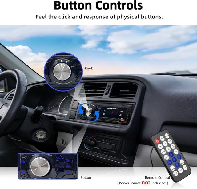 Autorradio BT/FM/USB/SD/MP3 con 2 USB