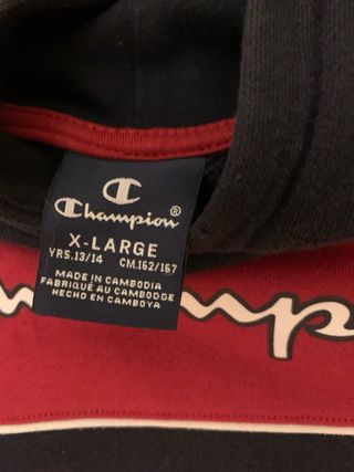 Sudadera Champion Vintage Azul y Roja