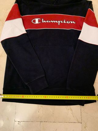 Sudadera Champion Vintage Azul y Roja