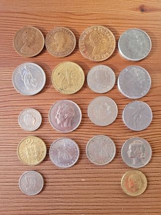 Lote monedas antiguas España y Europa