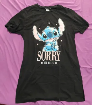 Vestido manga corta negro