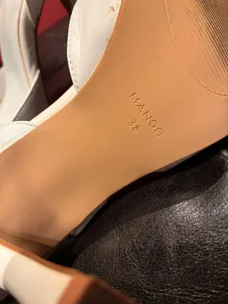 Sandalias Slingback Blancas Mango