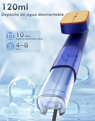 Plancha Vertical Vapor Portátil 2 en 1