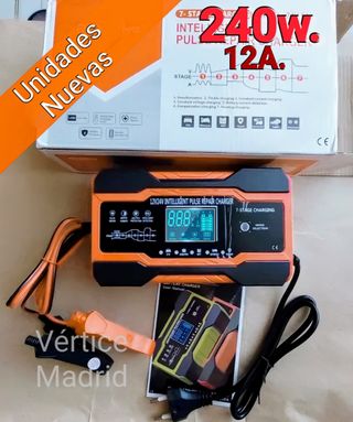 Cargador para Batería Coche Moto 12V. 12A. Nuevos
