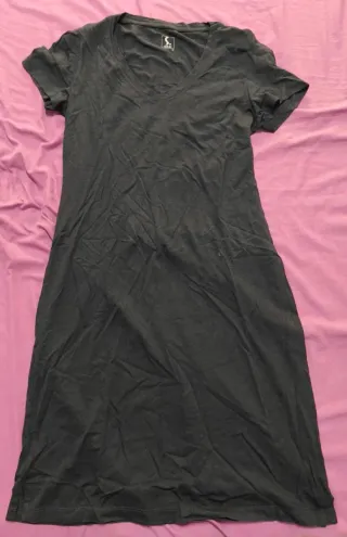 Vestido S.wear manga corta negro talla única