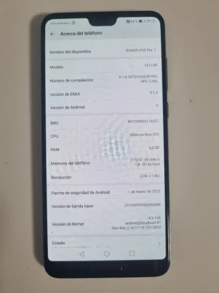 Huawei P20 Pro Negro 128GB