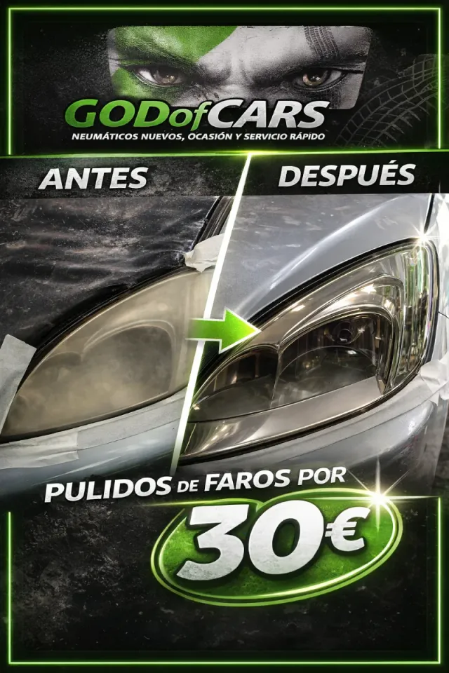 Pulido de faros los dos por 30€ con laca