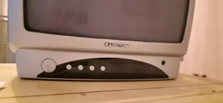 Televisor Radiotone Antiguo Beige/Gris