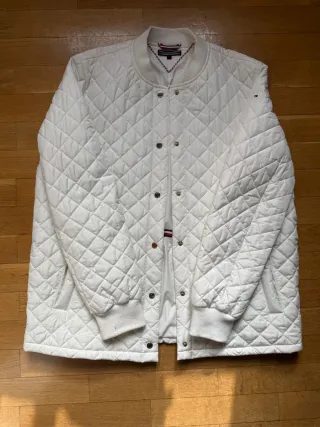 Abrigo Tommy Hilfiger Blanco Acolchado