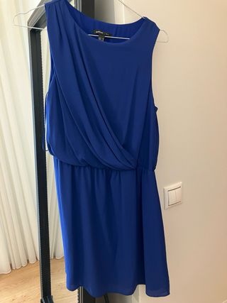Vestido azul Mango