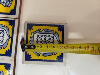 Lote 7 Azulejos Cerámica Decorativos