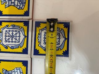 Lote 7 Azulejos Cerámica Decorativos