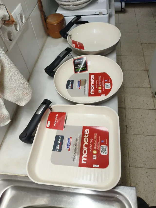 Lote 3 sartenes Moneta cerámica