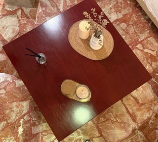 Mesa de centro madera 1m x 1m